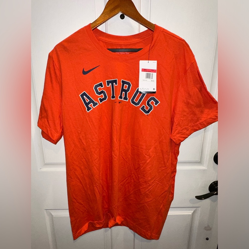 Nike Houston Astros Alex Bregman Orange T-Shirt Men’s Large BRAND NEW WITH TAGS